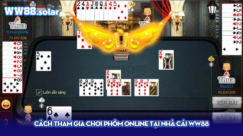 Cách tham gia chơi phỏm online tại nhà cái WW88